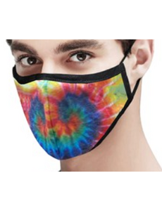 RAINBOW TIE DYE REVERSABLE FACE MASK