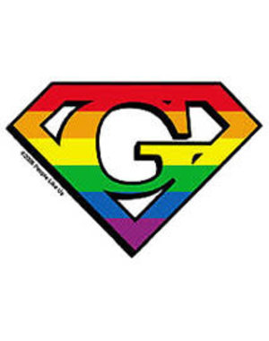 YUJEAN DIAMOND CUT G GAY STICKER SMALL