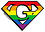 YUJEAN DIAMOND CUT G GAY STICKER SMALL