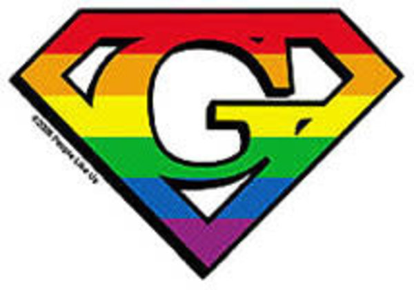 YUJEAN DIAMOND CUT G GAY STICKER SMALL