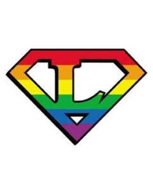 YUJEAN DIAMOND CUT L LESBIAN STICKER SMALL