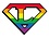 YUJEAN DIAMOND CUT L LESBIAN STICKER SMALL