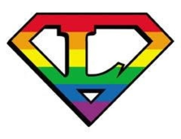 YUJEAN DIAMOND CUT L LESBIAN STICKER SMALL