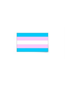  TRANSGENDER FLAG  STICKER