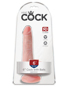 PIPEDREAM PRODUCTS KING COCK W/BALLS 6"