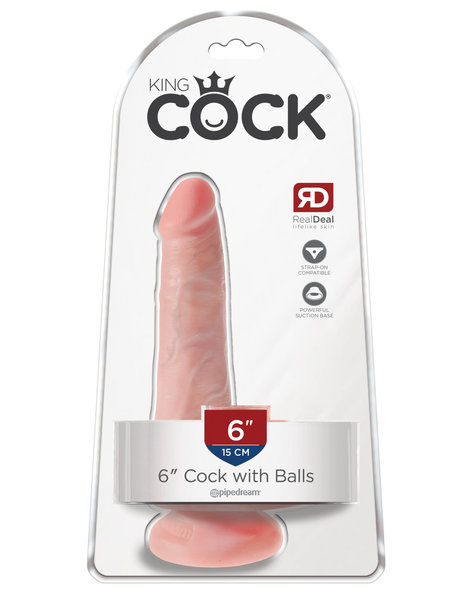 PIPEDREAM PRODUCTS KING COCK W/BALLS 6"
