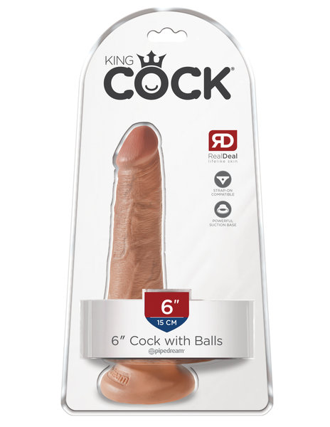 PIPEDREAM PRODUCTS KING COCK W/BALLS 6"
