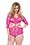 LEG AVENUE FLORAL LACE DEEP V CUT OUT TEDDY PLUS SIZE