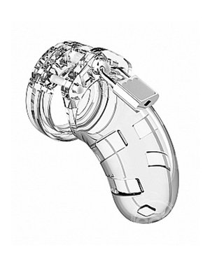Shots MAN CAGE MODEL 01 CHASTITY 3.5" CLEAR