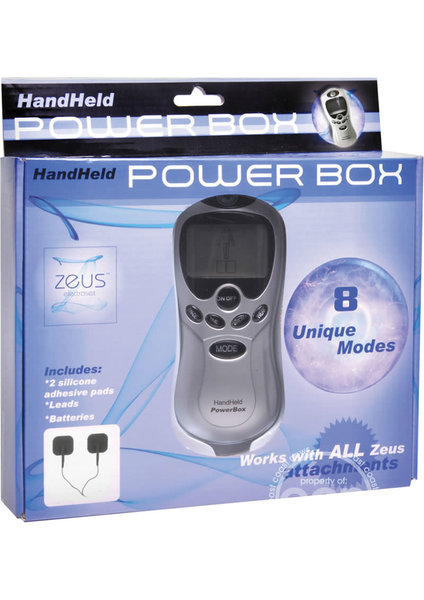 XR Brands ZEUS HANDHELD 8 MODE DIGITAL ELECTRO STIM POWER POX