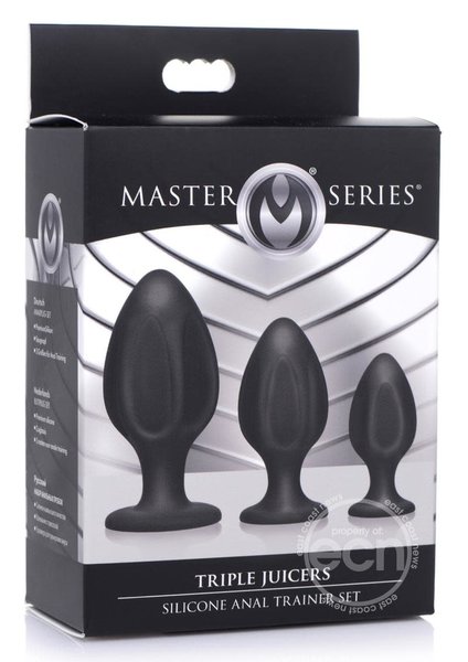 XR Brands MASTER SERIES TRIPLE JUICERS ANAL TRAINER SET