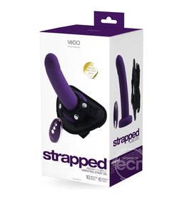 VEDO TOYS VEDDO STRAPPED RECHARGEABLE VINRATING STRAP ON