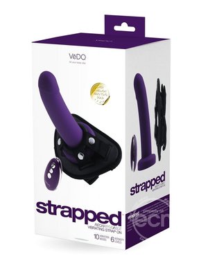 VEDO TOYS VEDDO STRAPPED RECHARGEABLE VINRATING STRAP ON