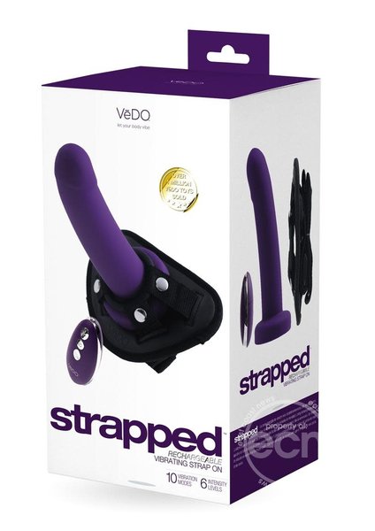 VEDO TOYS VEDDO STRAPPED RECHARGEABLE VINRATING STRAP ON