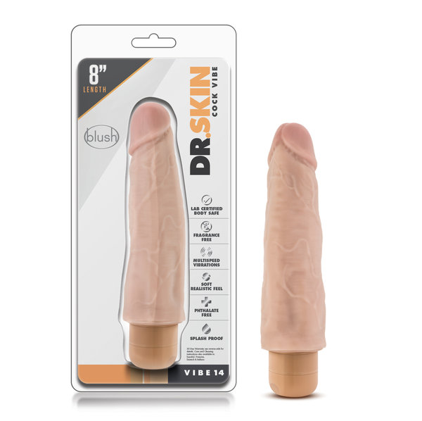 BLUSH NOVELTIES DR SKIN VIBE 14  8"