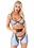 LEG AVENUE LEG AVENUE REFLECTIVE BIKINI SET