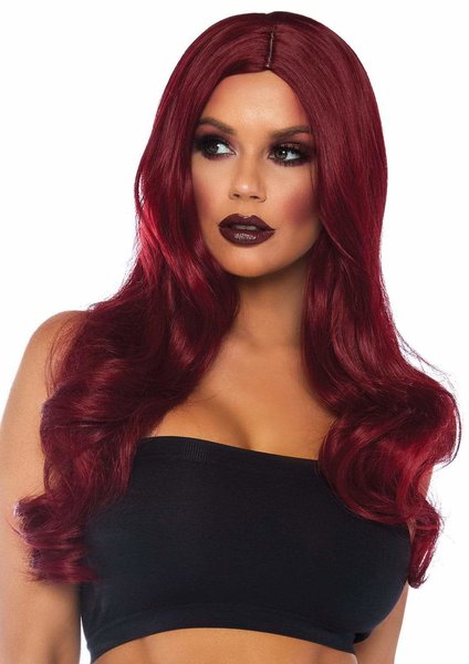 LEG AVENUE LEG AVENUE 27" LONG WAVY WIG BURGANDY
