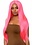LEG AVENUE 33" LONG STRAIGHT WIG NEON PINK