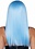 LEG AVENUE 24" LONG STRAIGHT BANG WIG BLUE
