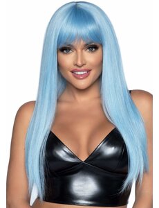 LEG AVENUE 24" LONG STRAIGHT BANG WIG BLUE