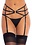 LEG AVENUE STRAPPY RHINESTONE GARTER BELT