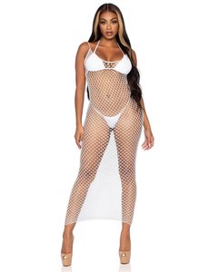 LEG AVENUE LEG AVENUE NEVER ENOUGH NET MAXI DRESS