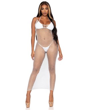 LEG AVENUE LEG AVENUE NEVER ENOUGH NET MAXI DRESS