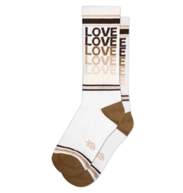 GUMBALL POODLE LOVE (BEAR FLAG COLORS) RIBBED GYM SOCKS