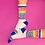 GUMBALL POODLE GUMBALL POODLE LOVE RAINBOW RIBBED GYM SOCKS