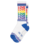 GUMBALL POODLE GUMBALL POODLE LOVE RAINBOW RIBBED GYM SOCKS