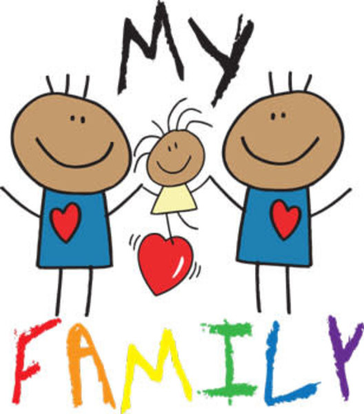 RAINBOW MY FAMILY KIDS TEE MALES SIZE 5/6 TODDLER