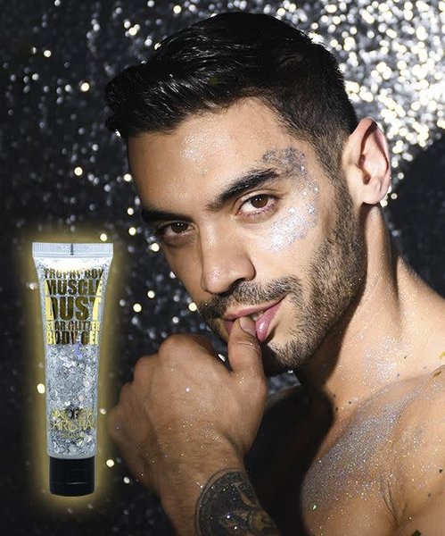 ANDREW CHRISTIAN ANDREW CHRISTIAN TROPHY BOY SILVER DUST BODY GLITTER