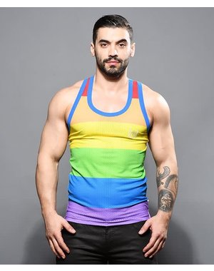 ANDREW CHRISTIAN ANDREW CHRISTIAN PRIDE MESH TANK 2021 LARGE