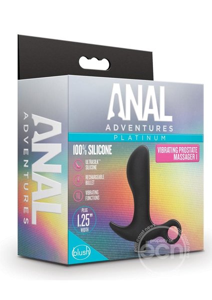 BLUSH NOVELTIES ANAL ADVENTURES PLATINUM VIBRATING PROSTATE MASSAGER 1