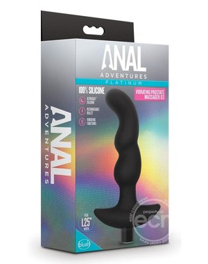 BLUSH NOVELTIES ANAL ADVENTURES PLATINUM VIBRATING PROSTATE MASSAGER 03