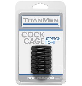 Titanmen TITANMEN COCK CAGE,BLK