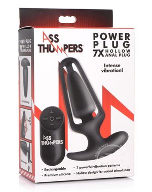 XR Brands ASS THUMPERS POWER PLUG 7X HOLLOW ANAL PLUG