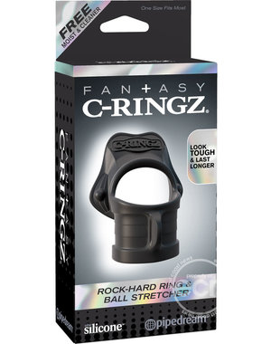 PIPEDREAM PRODUCTS FANTASY C-RINGZ ROCK HARD COCK RING & BALL STRETCHER