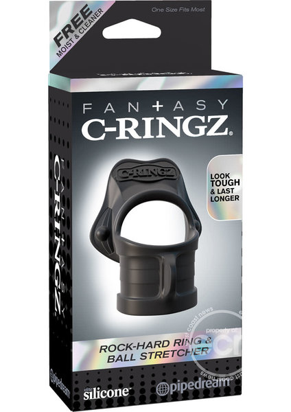PIPEDREAM PRODUCTS FANTASY C-RINGZ ROCK HARD COCK RING & BALL STRETCHER