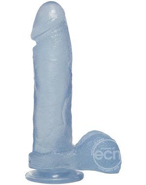 Doc Johnson CRYSTAL JELLIES BALLSY COCKS 8",CLEAR