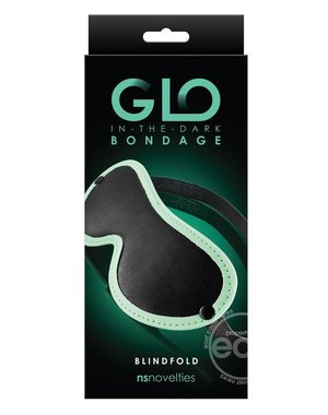NS Novelties GLO BONDAGE BLINDFOLD GLOW IN THE DARK