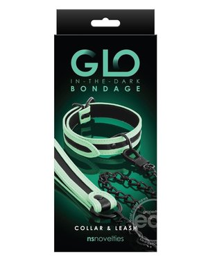 NS Novelties GLO BONDAGE COLLAR & LEASH
