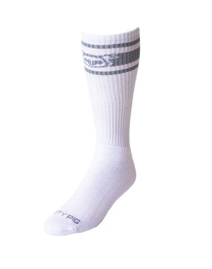 NASTY PIG NASTY PIG HOOK'D UP SPORT SOCKS WHITE/GREY