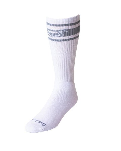 NASTY PIG NASTY PIG HOOK'D UP SPORT SOCKS WHITE/GREY