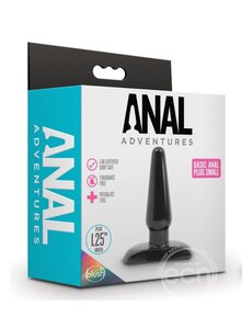 BLUSH NOVELTIES Anal Adventures Basic Anal Plug - Small - Black