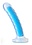 BLUSH NOVELTIES Neo Elite Glow In The Dark Tao Silicone Dual Dense Dildo 7in - Neon Blue