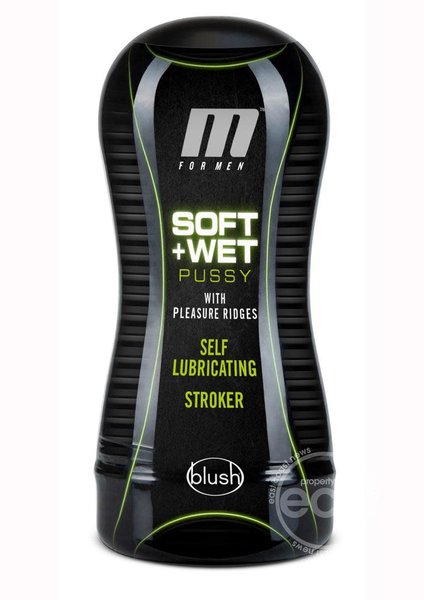 BLUSH NOVELTIES M FOR MEN SOFT & WET SELF LUBRICATING RIDGES PUSSY