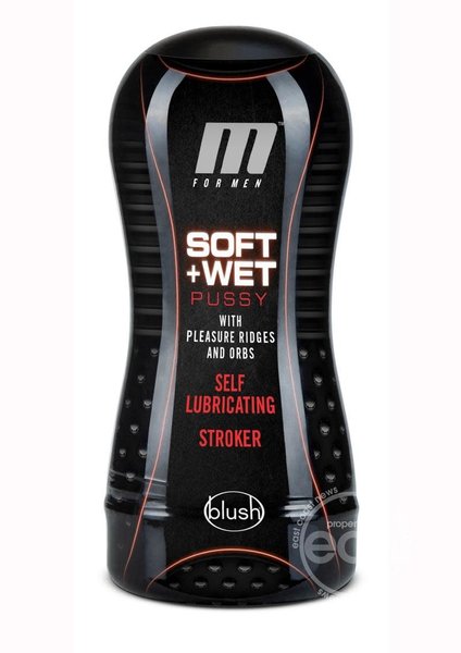 BLUSH NOVELTIES M FOR MEN SOFT & WET SELF LUBRICATING RIDGES PUSSY