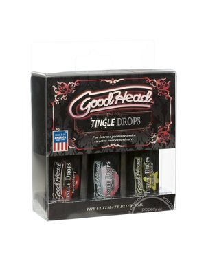 Doc Johnson GoodHead Tingle Drops Assorted Flavors 3 Each Per Pack