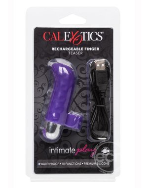 CalExotics INTIMATE PLAY RECHARGE FINGER TICKLER PURPLE